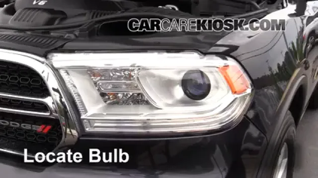 2014 Dodge Durango SXT 3.6L V6 FlexFuel Éclairage Feux de croisement (remplacer l'ampoule)